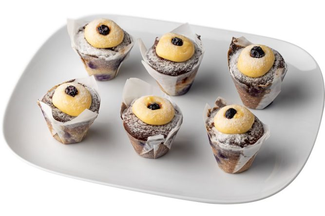 Blueberry Lemon Mini Muffin cut