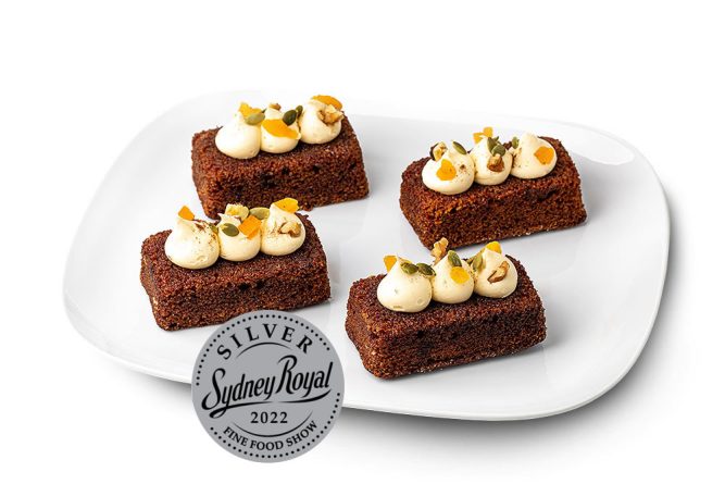 spiced carrot walnut cake